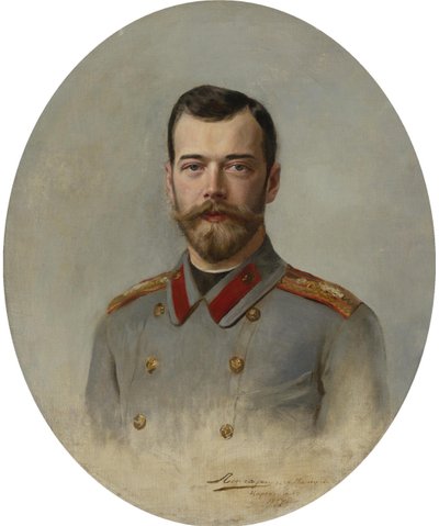 Portret cesarza Mikołaja II 1868-1918, 1897 autorstwa Ernest Karlovich Liphart