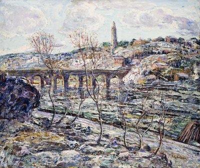 Most na rzece Harlem autorstwa Ernest Lawson