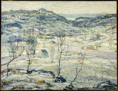Harlem Valley, zima autorstwa Ernest Lawson