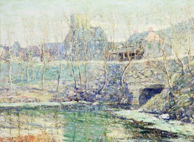 Mglisty dzień w marcu autorstwa Ernest Lawson