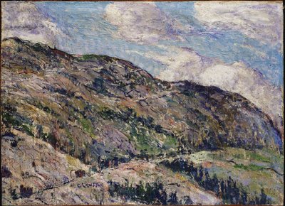 Górska scena - Wzgórza we mgle autorstwa Ernest Lawson