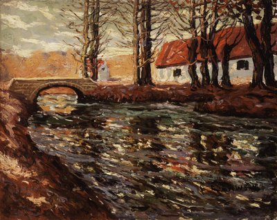 Krajobraz rzeczny, ok. 1920 autorstwa Ernest Lawson