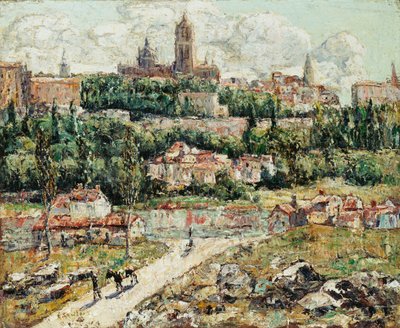 Segowia, Hiszpania, ok. 1916 (olej na płótnie) autorstwa Ernest Lawson