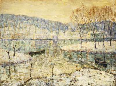 Zimowy strumień autorstwa Ernest Lawson