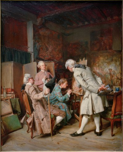 Miłośnicy malarstwa autorstwa Ernest Meissonier
