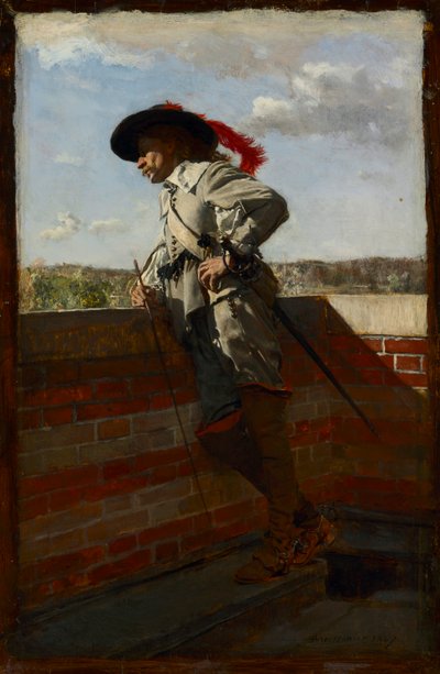 Na tarasie, 1867. autorstwa Jean Louis Ernest Meissonier