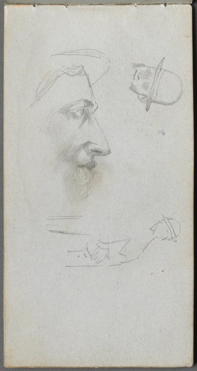 Szkicownik, strona 14: Figury. autorstwa Jean Louis Ernest Meissonier