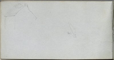 Szkicownik, strona 54: Studium architektury. autorstwa Jean Louis Ernest Meissonier
