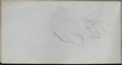 Szkicownik, strona 72: Studium postaci. autorstwa Jean Louis Ernest Meissonier