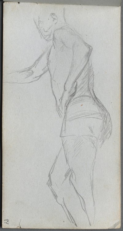 Szkicownik, strona 87: Studium postaci autorstwa Ernest Meissonier