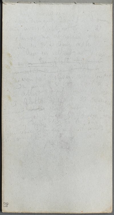 Szkicownik, strona 89: Notatki autorstwa Ernest Meissonier