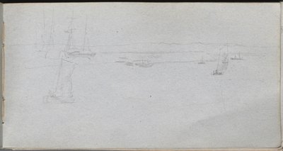 Szkicownik, strona 94: Pejzaż morski. autorstwa Jean Louis Ernest Meissonier