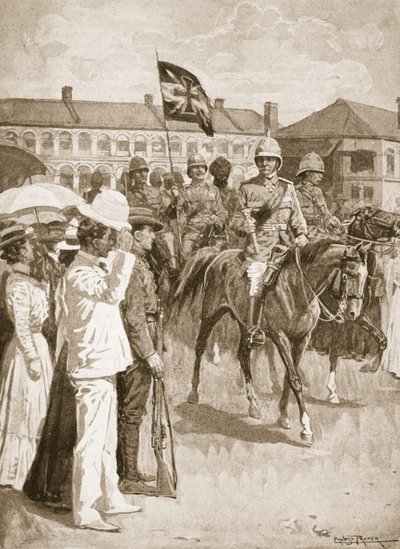 Dowódca aliantów, ilustracja z Bitew XIX wieku: Vol. VII, The Chinese War of 1900-1901 autorstwa Archibalda Forbesa, G.A. Henty