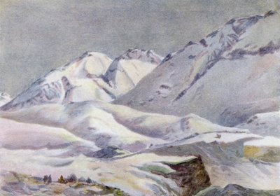 Sierra Navarro, z hotelu Puente del Inca autorstwa Ernest William Christmas