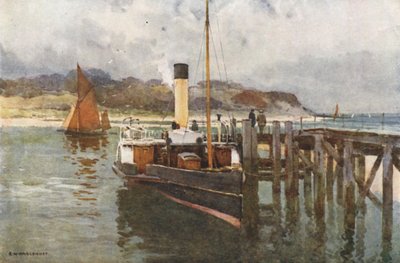 Port Bembridge (kolor lito) autorstwa Ernest William Haslehust