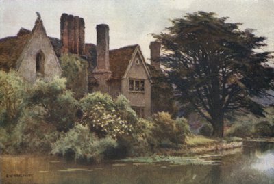 Brinsop Manor (kolor lito) autorstwa Ernest William Haslehust