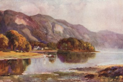 Derwentwater z Friars Crag (kolor lito) autorstwa Ernest William Haslehust