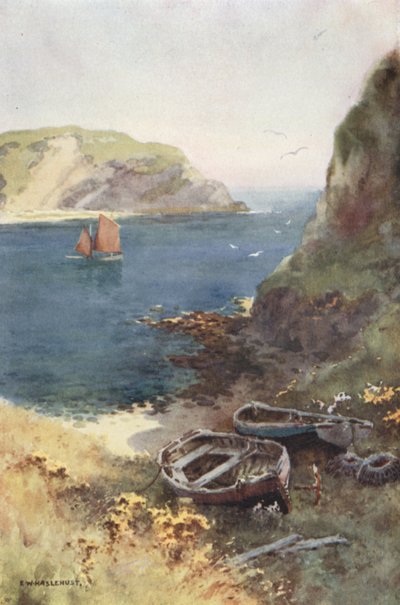 Lulworth Cove (kolor lito) autorstwa Ernest William Haslehust