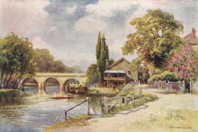 Maidenhead Bridge (kolor lito) autorstwa Ernest William Haslehust