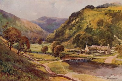 Monsal Dale (kolor lito) autorstwa Ernest William Haslehust