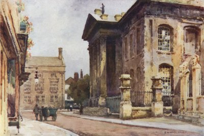 Stary budynek Clarendon, Broad Street (kolor lito) autorstwa Ernest William Haslehust