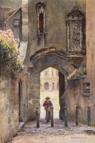 Brama bez grosza, Wells (kolor lito) autorstwa Ernest William Haslehust