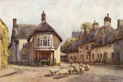 Puddletown (kolor lito) autorstwa Ernest William Haslehust