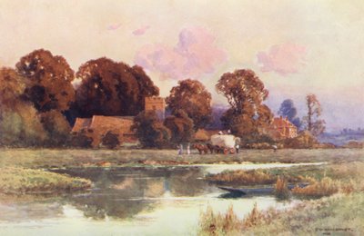 Tamiza: Buscot (kolorowa litografia) autorstwa Ernest William Haslehust