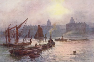 Tamiza: Greenwich (kolorowa litografia) autorstwa Ernest William Haslehust
