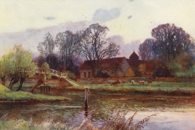 Tamiza: Lady Place, Hurley (litografia kolorowa) autorstwa Ernest William Haslehust