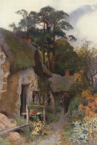 Chatka Squattera (kolor lito) autorstwa Ernest William Haslehust