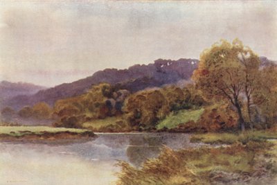 Streatley Hills (kolor lito) autorstwa Ernest William Haslehust