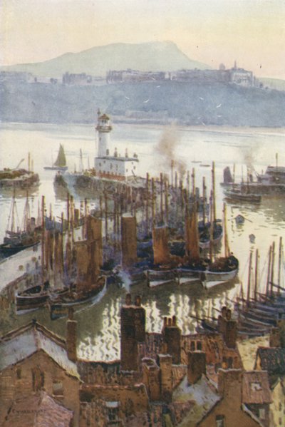 Port ze Starego Miasta (kolor lito) autorstwa Ernest William Haslehust
