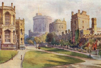 Dolny Oddział, Zamek Windsor (kolor lito) autorstwa Ernest William Haslehust