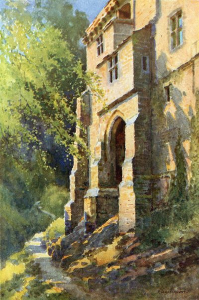 Pałac, Dunfermline (kolor lito) autorstwa Ernest William Haslehust