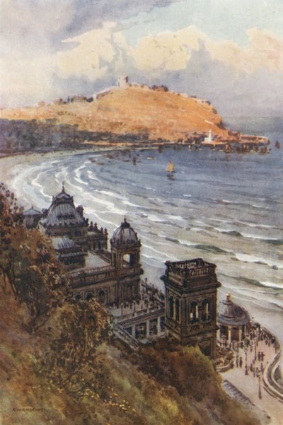 Spa i South Bay (kolor lito) autorstwa Ernest William Haslehust