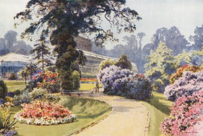 Ogrody Zimowe, Bournemouth (kolor lito) autorstwa Ernest William Haslehust