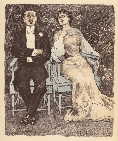 Ilustracja dla Berliner Balle von Rideamus (kolorowa litografia) autorstwa Ernst (after) Heilemann
