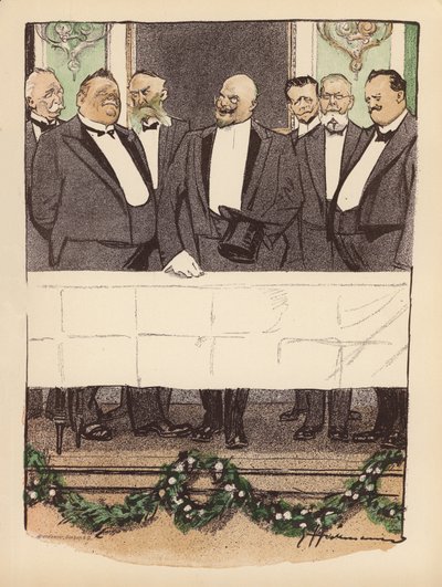 Ilustracja dla Berliner Balle von Rideamus (kolorowa litografia) autorstwa Ernst (after) Heilemann