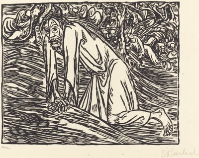 Chrystus w Getsemani autorstwa Ernst Barlach