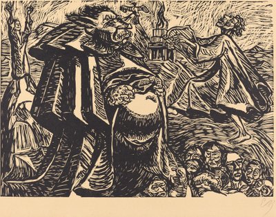 Brzuch Boga, 1921. autorstwa Ernst Barlach