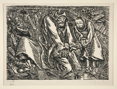 Złodzieje krzyży i grobów autorstwa Ernst Barlach
