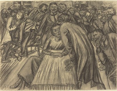Para w tłumie autorstwa Ernst Barlach