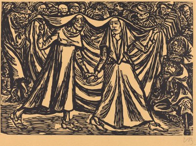 Taniec śmierci II, 1921. autorstwa Ernst Barlach