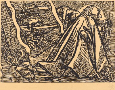 Boski żebrak, 1921. autorstwa Ernst Barlach