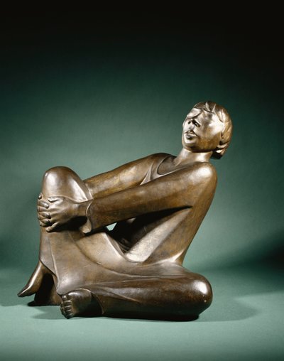 Człowiek śpiewający; Śpiewający człowiek autorstwa Ernst Barlach