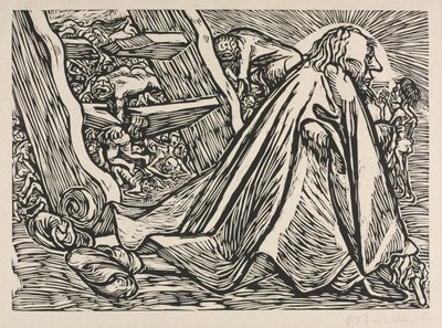 Przemiany Boga: Boski żebrak autorstwa Ernst Barlach