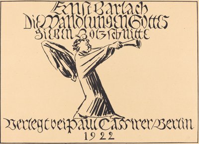 Strona tytułowa, prawdopodobnie 1920. autorstwa Ernst Barlach
