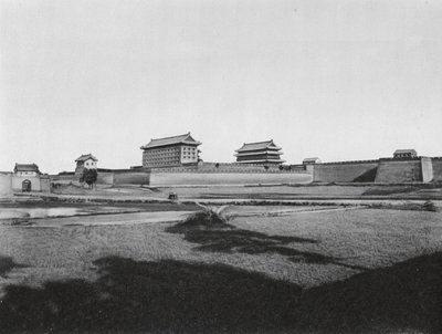 Sianfu, Pei men, Shensi, północna brama Sianfu, stolica prowincji (zdjęcie czarno-białe) autorstwa Ernst Boerschmann