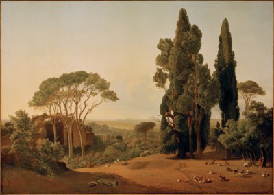 Die Villa Hadriana bei Tivoli autorstwa Ernst Christian Frederik Petzholdt